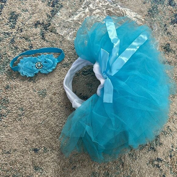 NEW Newborn tutu and headband set for newborn Photography - Picture 1 of 5